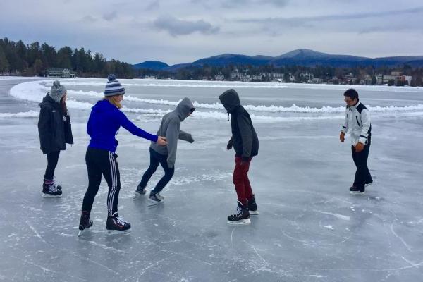 Northwood School, Skating on Mirror Lake